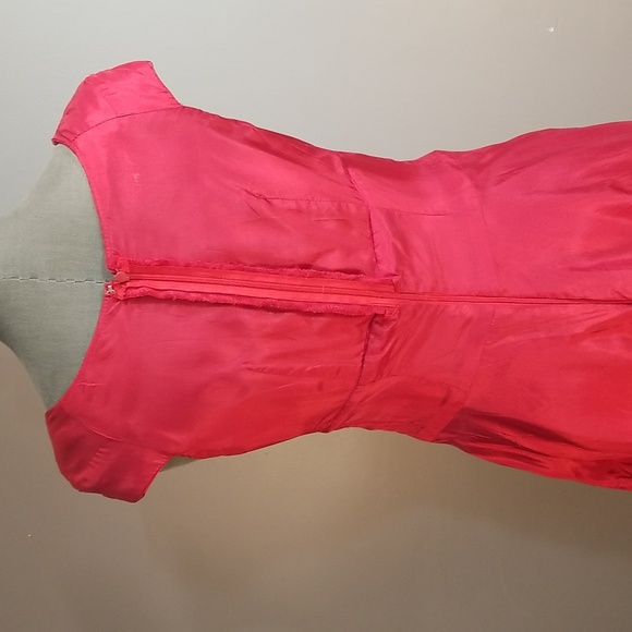 Organza Shimmering red dress approximate size 6 - Picture 12 of 17